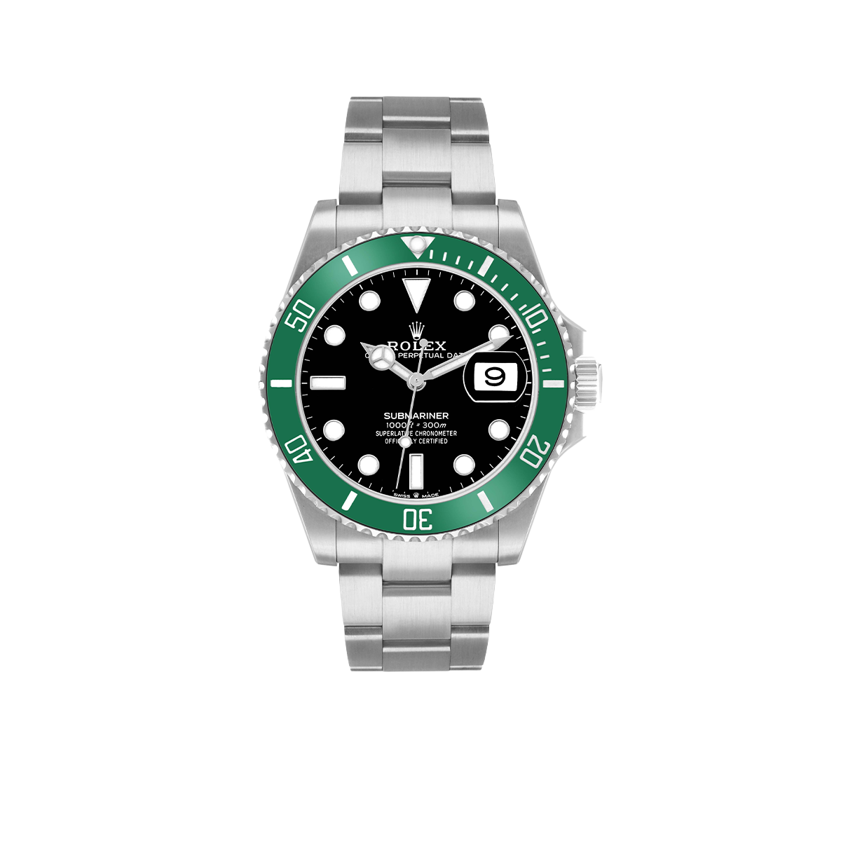 Rolex Submariner 41mm Starbucks Steel Green Bezel Mens Watch 126610LV