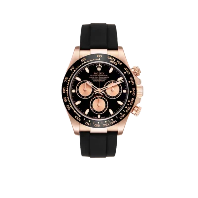 Rolex Cosmograph Daytona 40mm Rose Gold Oysterflex Mens Watch 116515LN