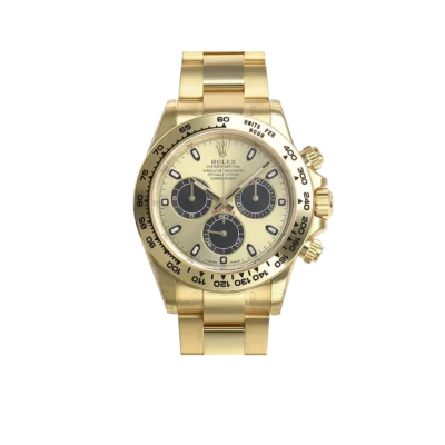 Rolex Cosmograph Daytona 40mm Yellow Gold Champagne Black Dial 116508