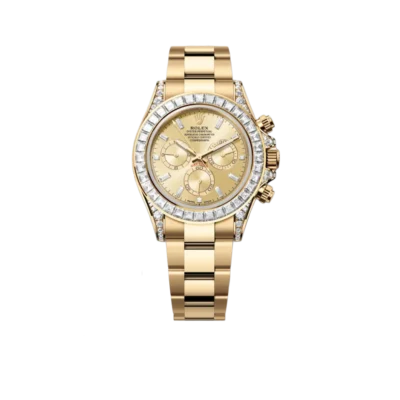 Rolex Daytona 18K Yellow Gold Gold Sundust Dial Diamond Bezel Oyster Bracelet 40 mm 126598TBR
