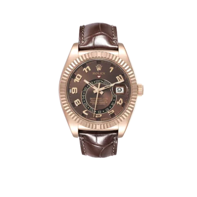 Rolex Sky-Dweller 42mm  Everose Chocolate Brown Dial Rose Gold Watch 326135