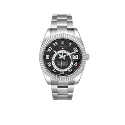 Rolex Sky-Dweller 42mm White Gold Black Dial Mens Watch 326939