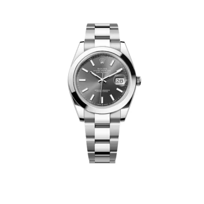 Rolex Datejust Oyster 41 mm Oystersteel Grey Dial 126300-0007