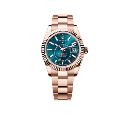 Rolex Sky-Dweller 42mm 18k Everose Gold Mens Watch 336935-0005