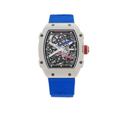 Richard Mille Extra Flat Alexis Pinturault France Carbon TPT White Blue Red RM 67-02