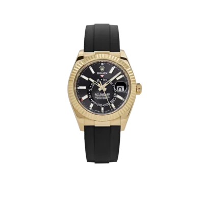 Rolex Sky-Dweller 42mm Yellow Gold Bright Black Dial 336238