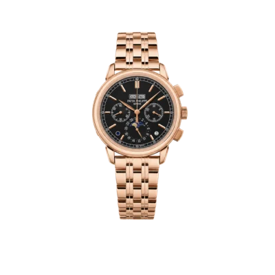 Patek Philippe Grand Complications 41mm 5270/1R-001 Chronograph Perpetual Calendar Rose Gold Black Dial