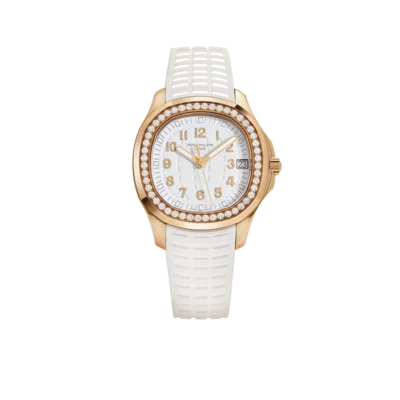Patek Philippe Aquanaut Luce 39mm 5268/200R-001 Rose Gold White Dial Diamond Bezel