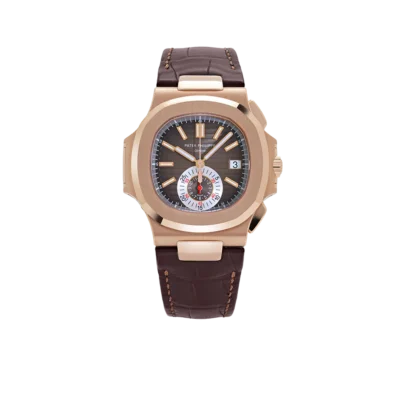 Patek Philippe Nautilus 40mm 5980R-001 Chronograph Rose Gold Brown Dial