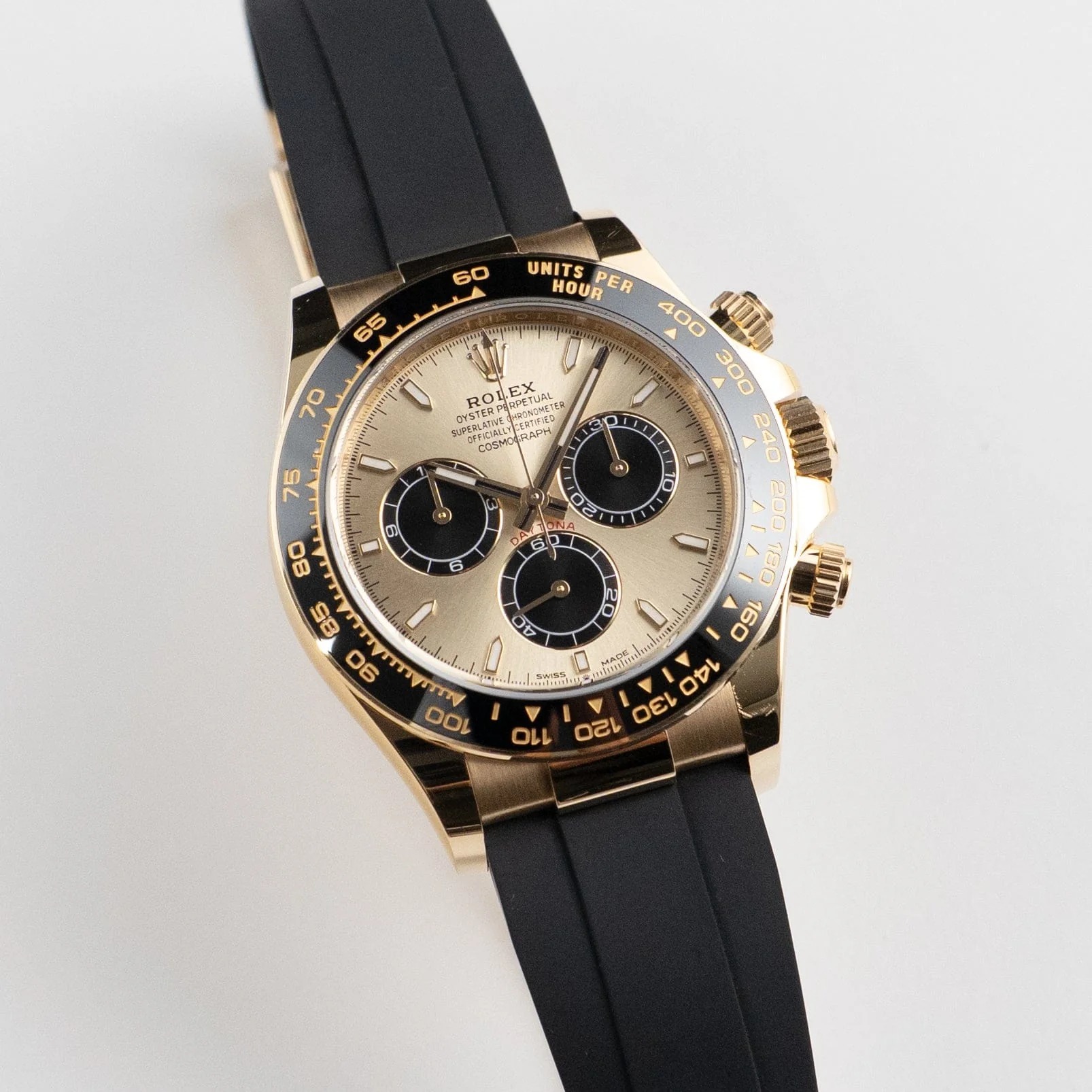 Rolex Daytona Pikachu 40mm Yellow Gold Champagne Dial Mens Watch 116518 - Image 6