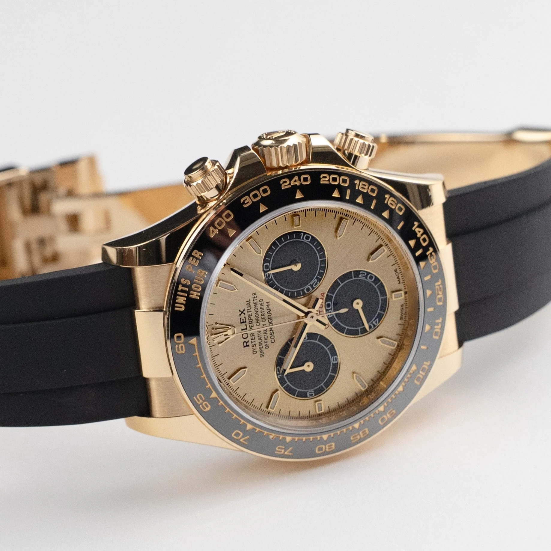 Rolex Daytona Pikachu 40mm Yellow Gold Champagne Dial Mens Watch 116518 - Image 5
