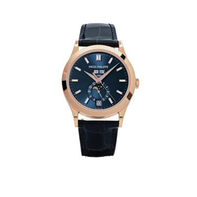 Patek Philippe Complications 39mm 5396R-015 Annual Calendar Rose Gold Blue Dial