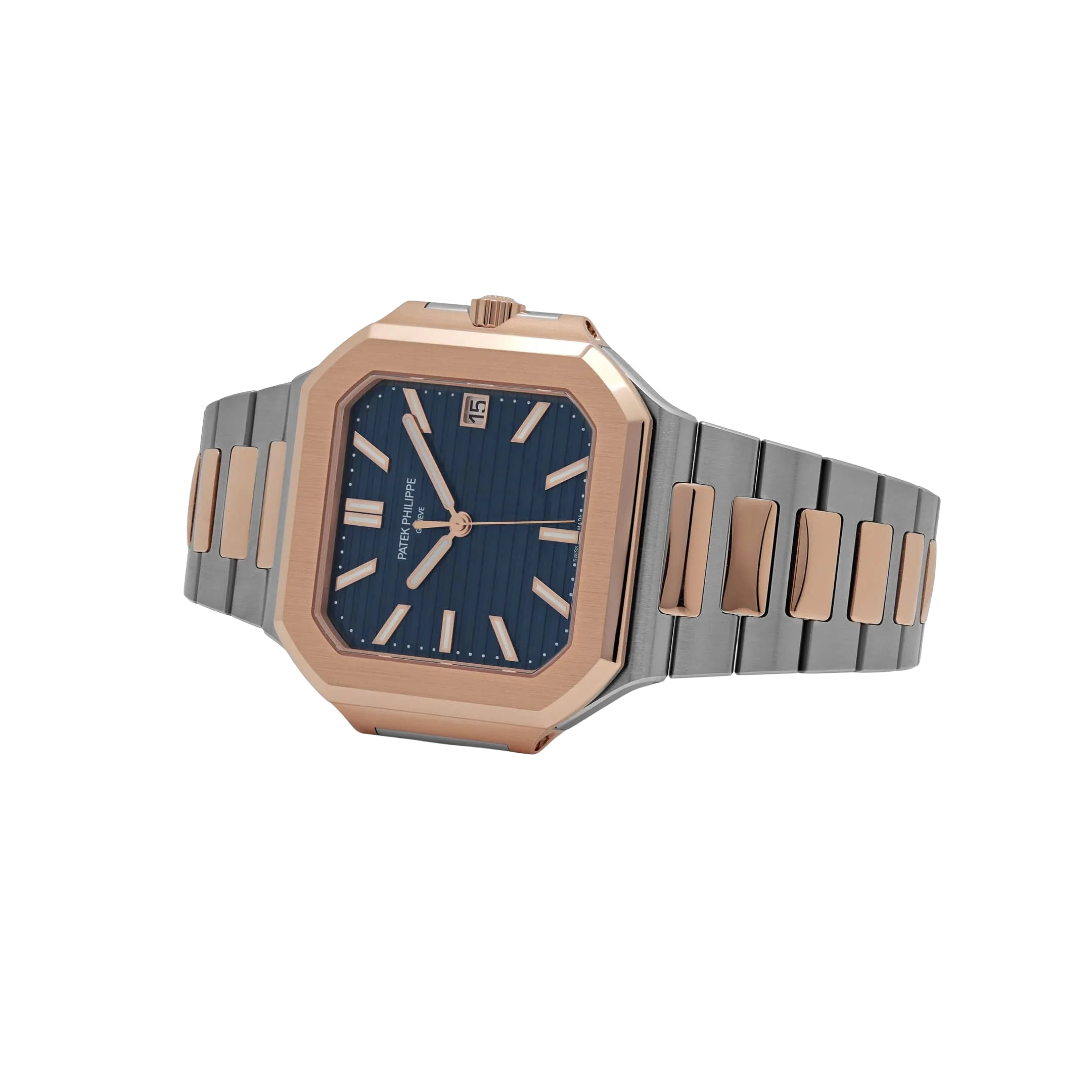 Patek Philippe Cubitus 45mm 5821/1AR-001 Stainless Steel Rose Gold Blue Dial - Image 5