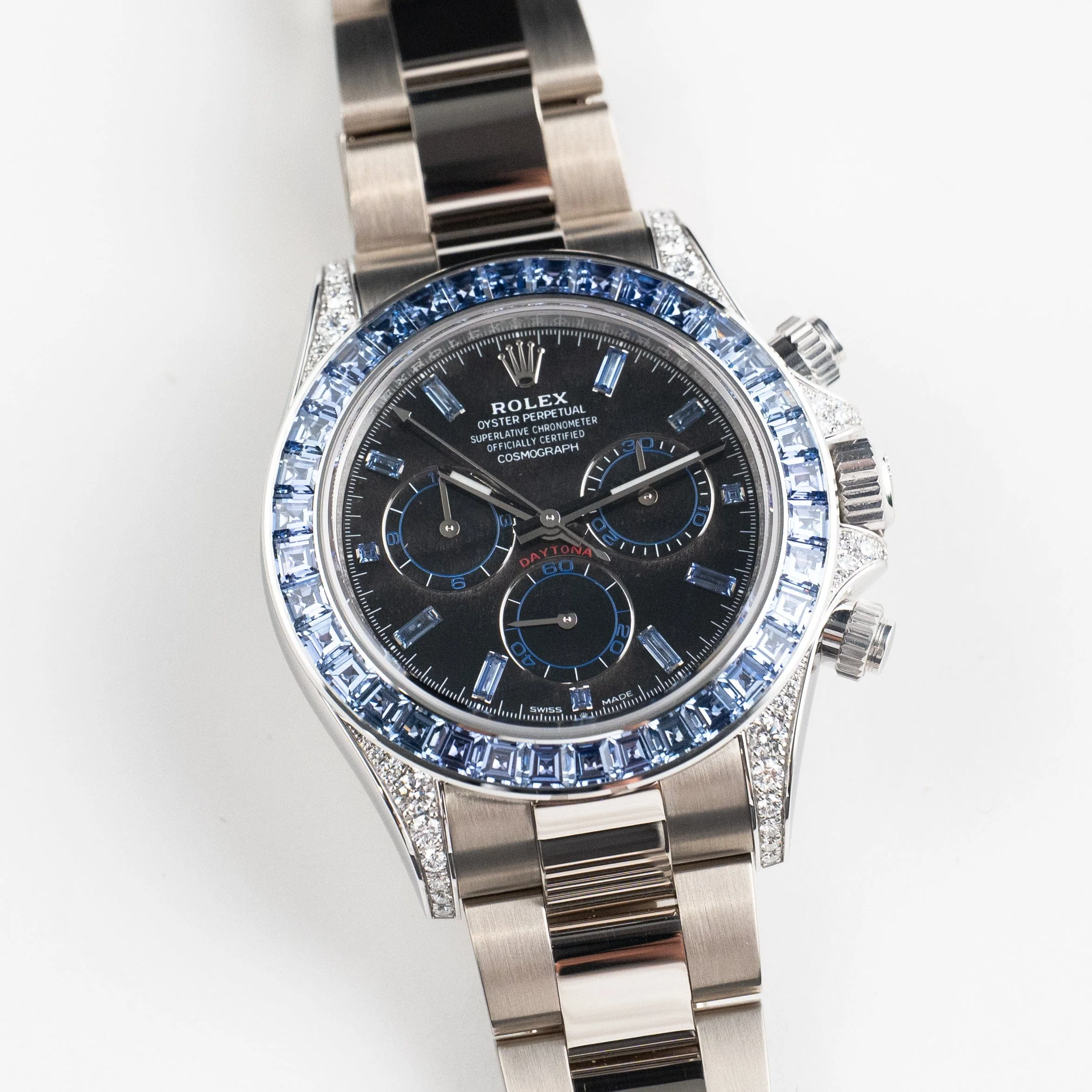 Rolex Daytona 40mm 126599TSA White Gold Silver Sheen Obsidian Dial Sapphire Bezel - Image 5