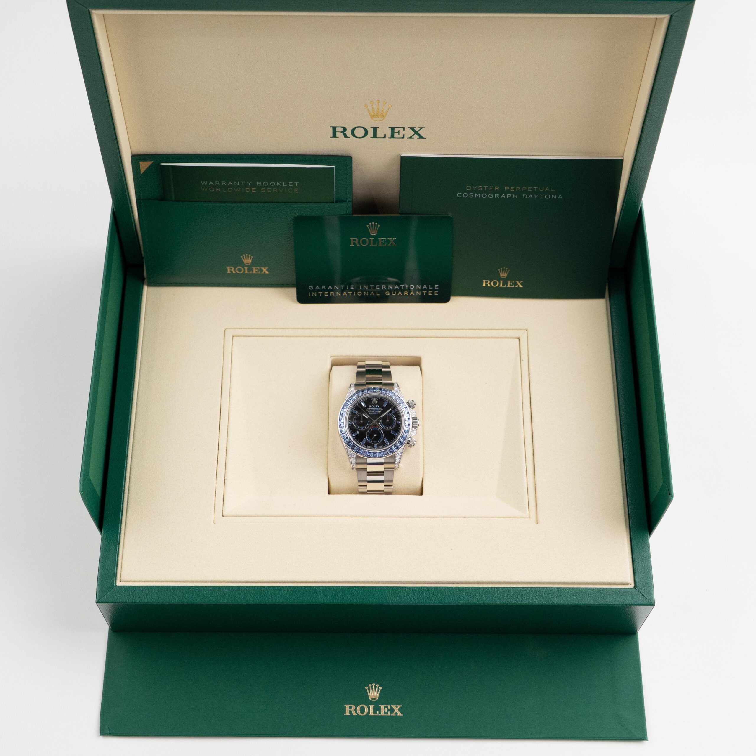 Rolex Daytona 40mm 126599TSA White Gold Silver Sheen Obsidian Dial Sapphire Bezel - Image 11