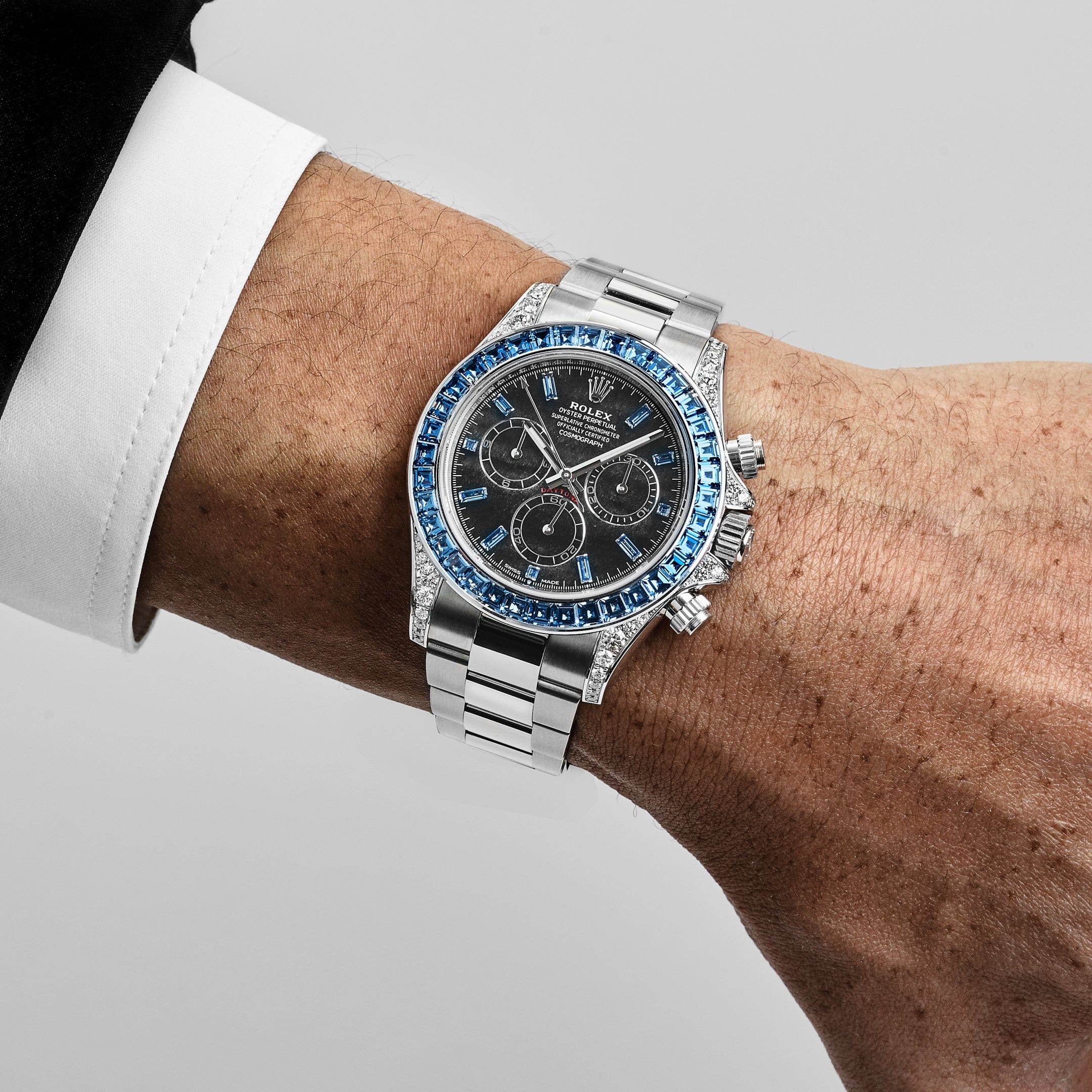 Rolex Daytona 40mm 126599TSA White Gold Silver Sheen Obsidian Dial Sapphire Bezel - Image 2