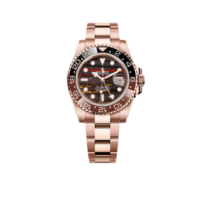 Rolex GMT-Master II 40mm Rose Gold Tiger Iron Dial Oyster 126715CHNR