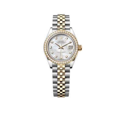 Rolex Lady-Datejust 28mm 279383RBR-0019 Oystersteel Mother of Pearl Diamond Dial Diamond Bezel Jubilee