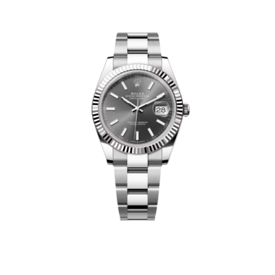 Rolex Datejust 41 mm Stainless Steel Slate Dial Oyster M126334-0013 New