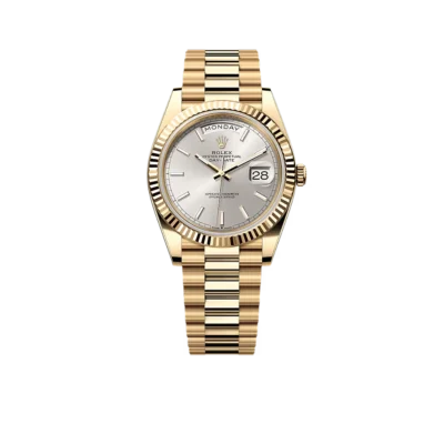 Rolex Day-Date 40mm Yellow Gold Silver Dial 228238