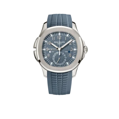 Patek Philippe Aquanaut 41mm 5164G-001 Travel Time White Gold Blue Dial